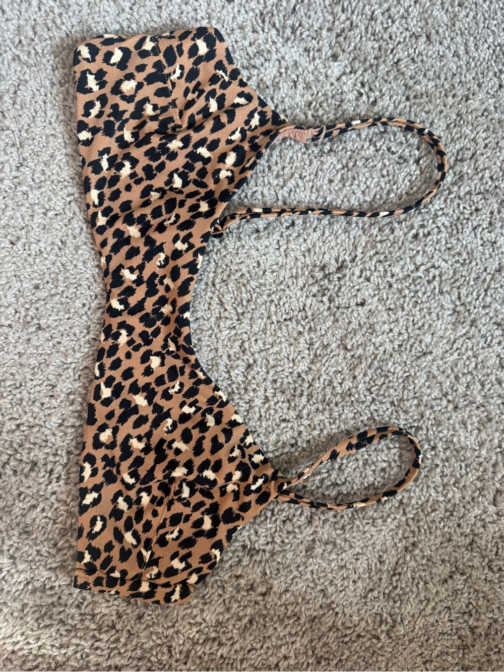 Aerie Leopard Print Two-Piece Bikini Set - Large Top Medium Bottoms - Picture 2 of 8